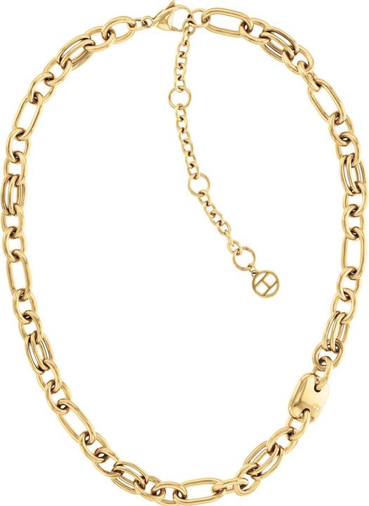 Tommy Hilfiger Contrast Link Chain Halskette (Edelstahl, 45 cm)