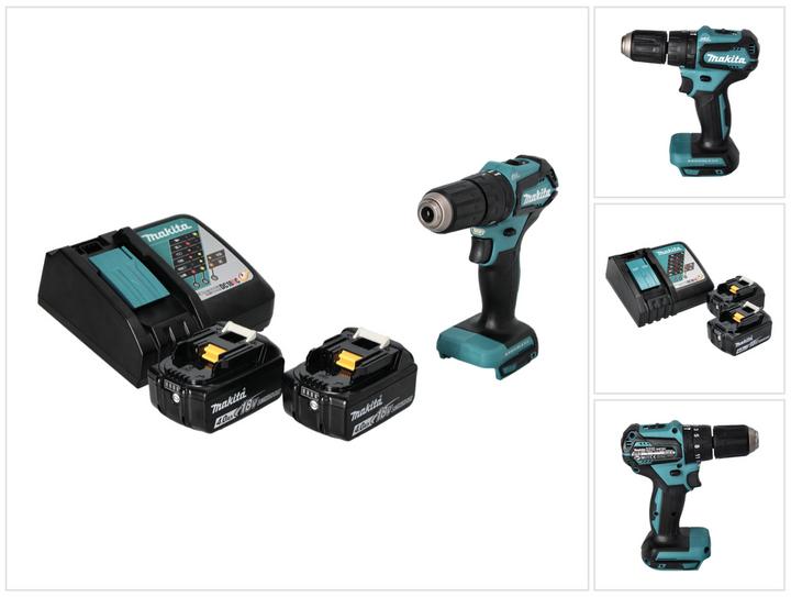 Actual product image Makita DHP 483 RM Battery impact drill 18 V 40 Nm Brushless + 2x battery 4.0 Ah + charger (Rechargeable battery operated)
