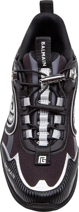 Actual product image Balmain sneakers cosmic dust in mixed materials color black/white (40)
