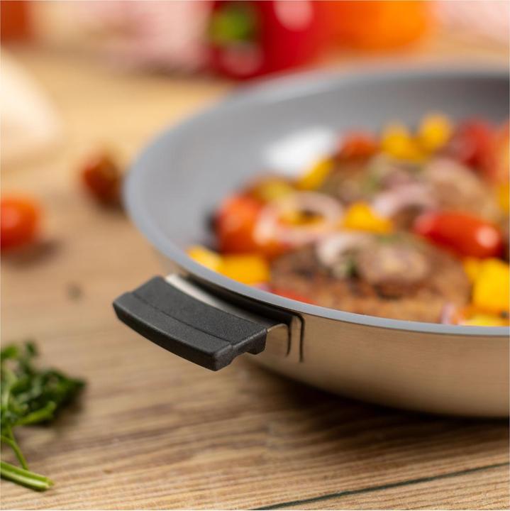 Actual product image Kuhn Rikon Smart & Compact (28 cm, Frying pan, Stainless steel)