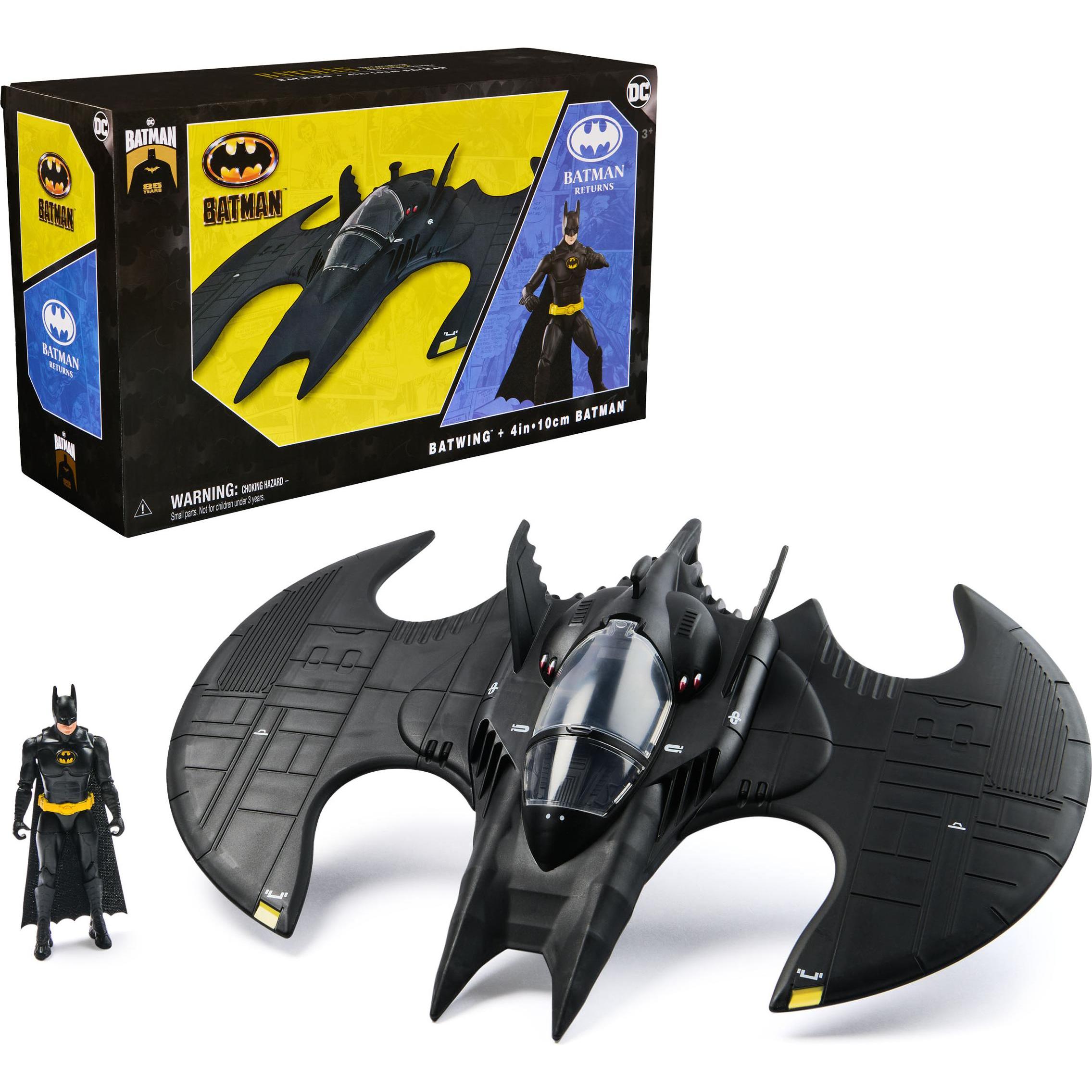 THE BAT WITH LAUNCH＆ATTACK BATMAN フィギュア Batman Power Attack Sky Slam Bat Jet Vehicle with 6