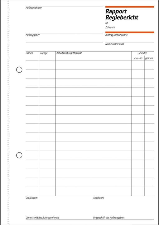 Produktbild Sigel Rapporte/Regieberichte (100 x)