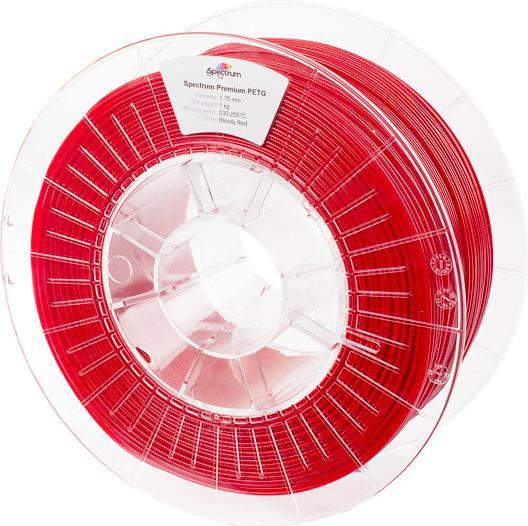 Actual product image Filament / PETG / BLOODY RED / 1.75 mm / 1 kg (PETG, 1.75 mm, 1000 g, Red)