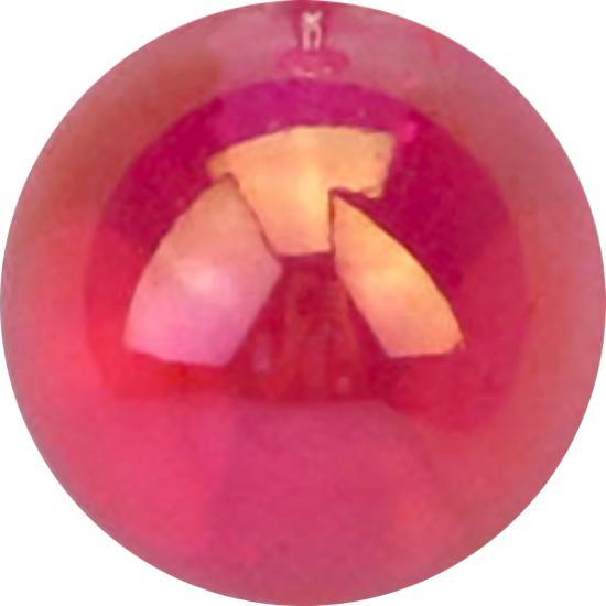 Star Piercing Micro Kugel metallbeschichtet pink (ohne Messing, Acryl)