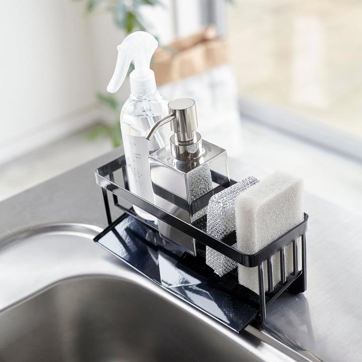 Actual product image Yamazaki Sink organiser with drain TOWER