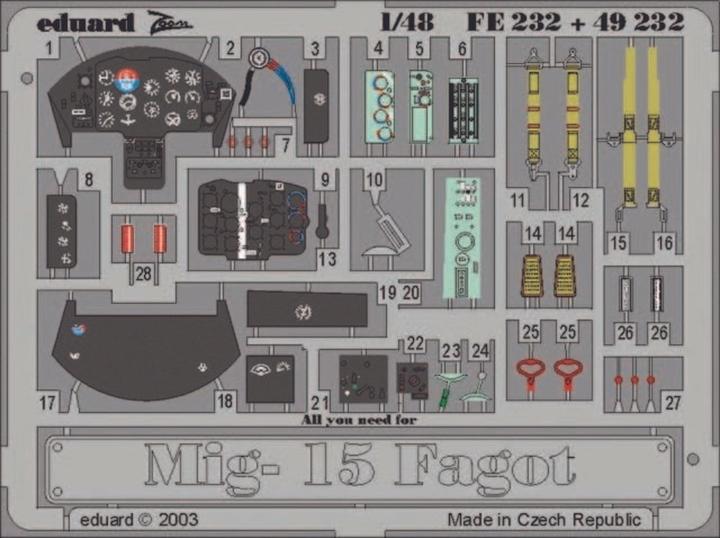Image du produit Eduard MiG-15 Fagot