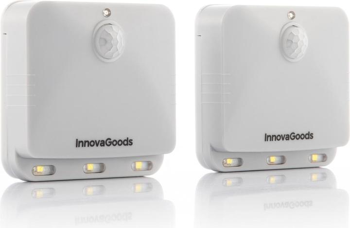 Produktbild InnovaGoods 2x kabellose LED-Leuchten mit Bewegungssensoren