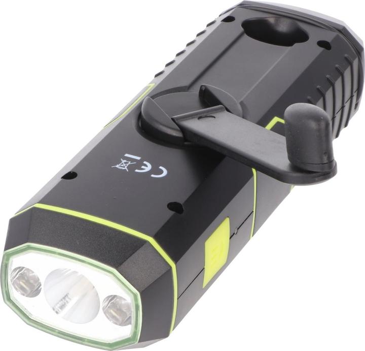 Produktbild XCell Dynamo Taschenlampe mit FM Radio, Alarm und Powerbank-Funktion (30 lm)