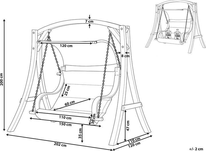 Actual product image Beliani Aprilia