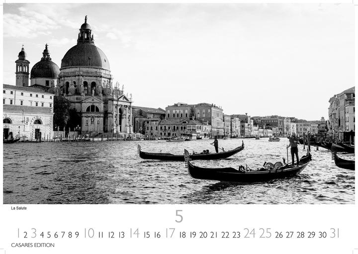 Produktbild Venedig schw./weiss 2026 L 42x55 cm (Deutsch)