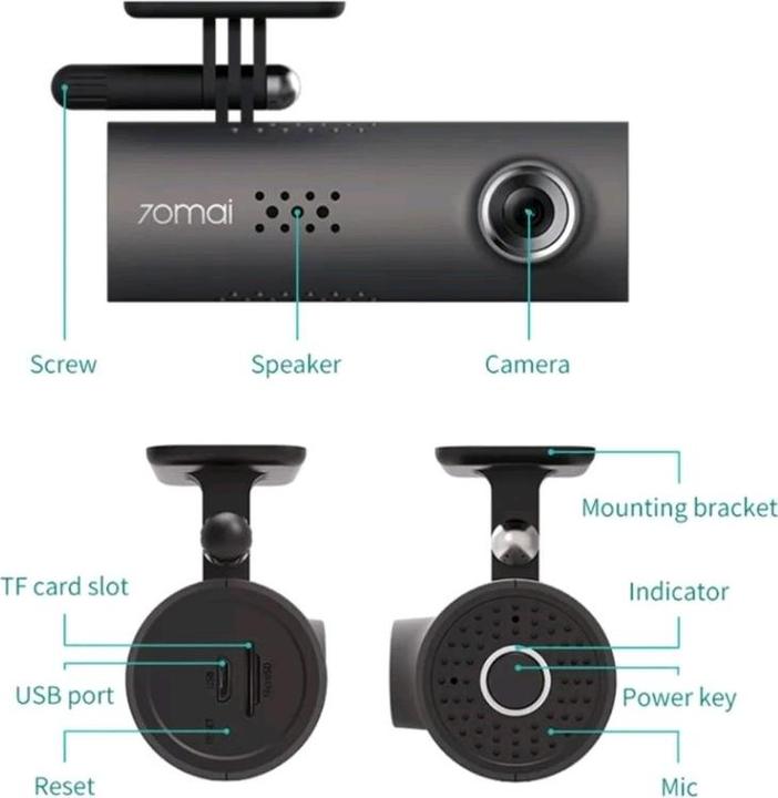 Produktbild 70mai Smart Dash Cam 1S (WLAN, Full HD)