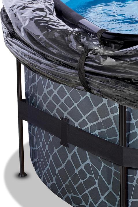 Actual product image Exit Frame pool round 427x122 cm with sun roof and heat pump (427 x 122 cm)