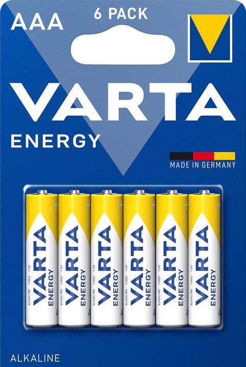 Image du produit Varta Pile Energy AAA Alkali 1.5 V 6 pièces (6 pcs, AAA, 1200 mAh)