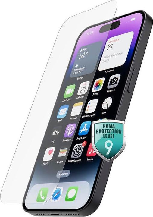 Actual product image Hama Premium Crystal Glass (1 Piece, Apple iPhone 14 Pro)