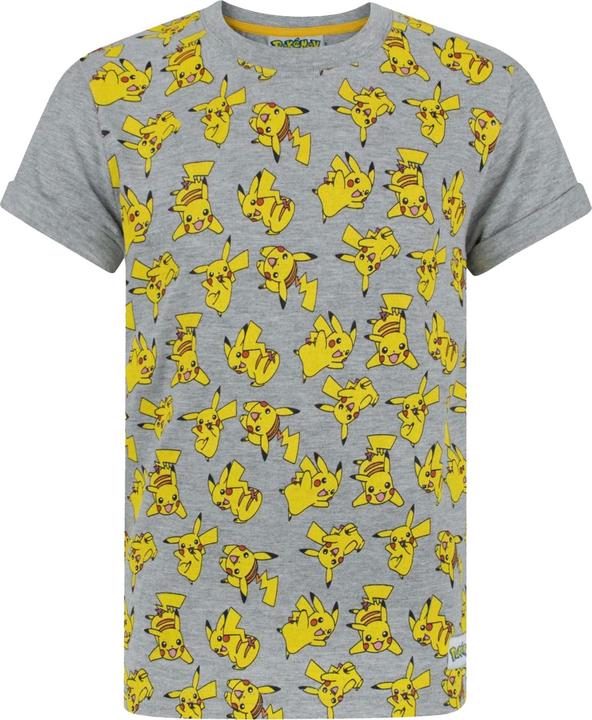 Pokémon Jungen AllOver Pikachu Design TShirt (116)