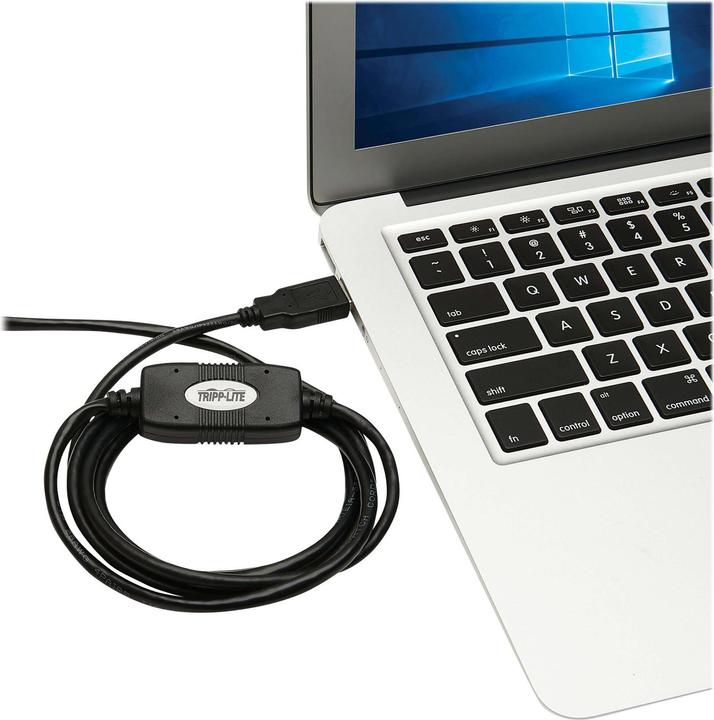 Image du produit Eaton USB-A to RJ45 Rollover Console Cable M/M - Cisco Compatible 250 Kbps 10ft. 3,05m Bla (3.05 m)