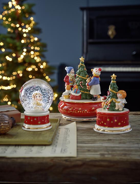 Produktbild Hutschenreuther Spieluhr Weihnachtslieder Am Weihnachtsbaum die Lichter brennen klein D.9cm