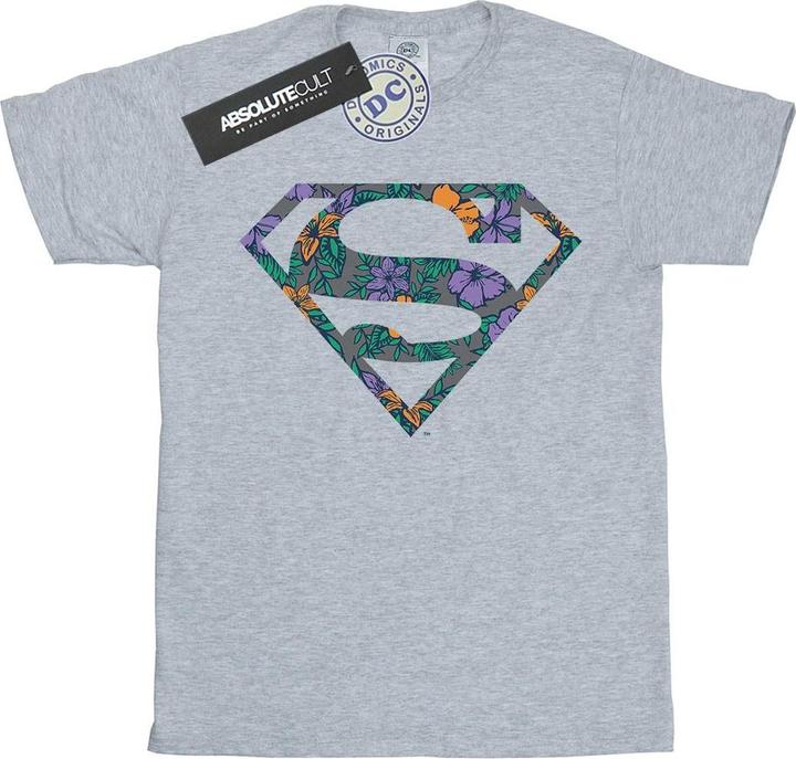 Superman Floral Logo 1 TShirt (L)