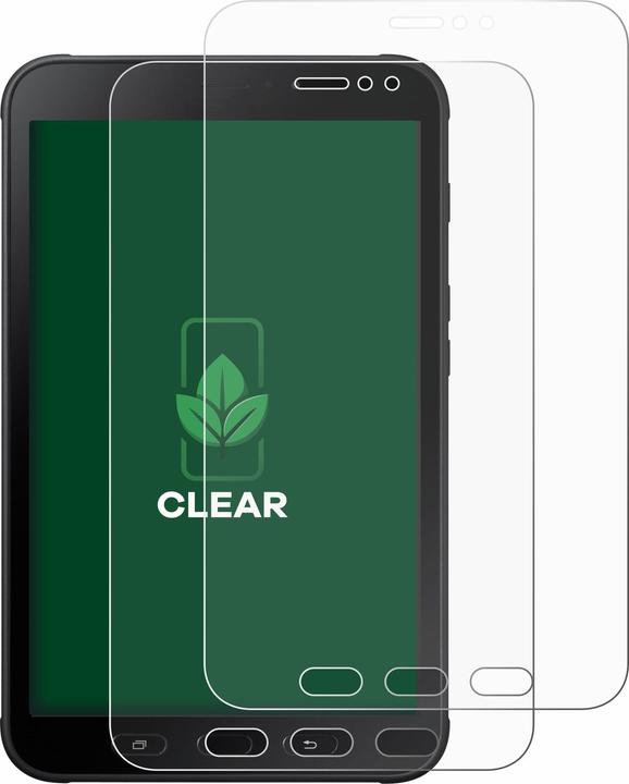 Produktbild ScreenLeaf Schutzfolie nachhaltiger Displayschutz Displayschutzfolie Folie Klar Transparent (2 Stück, Galaxy Tab Active 2)