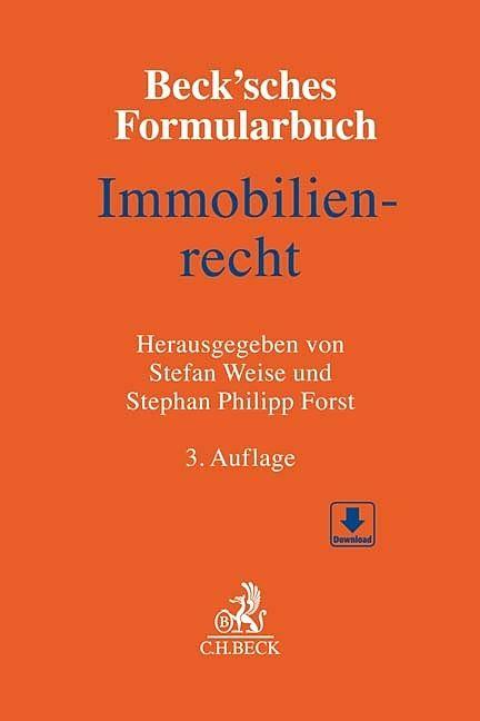 Produktbild Beck'sches Formularbuch Immobilienrecht (Deutsch, Philipp F. Stepha)