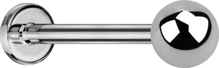 Produktbild Star Piercing Micro Threadless Labret silber mit Kugel (Titan G23, ohne Messing)