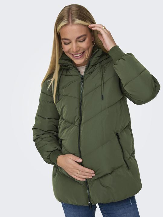 Immagine prodotto Only Maternity Giacca trapuntata maternità con cappuccio Cappotto trapuntato (XXL)