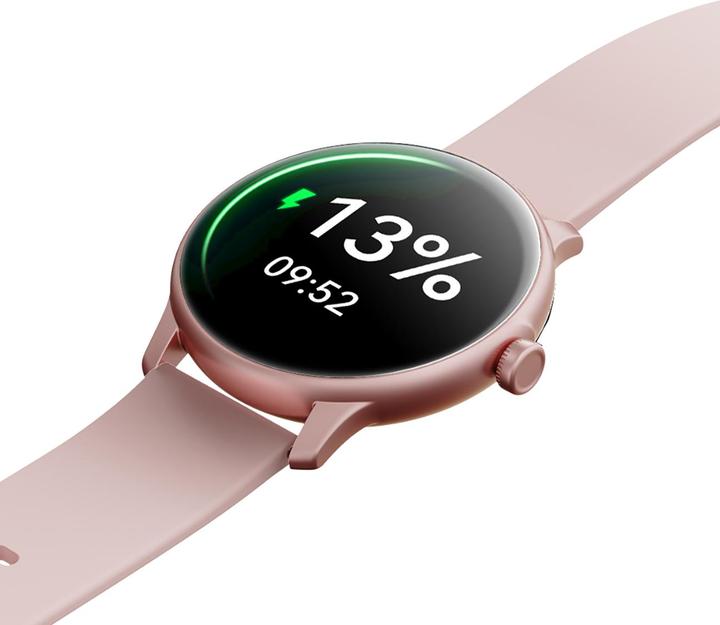 Actual product image Joyroom Classis Series JR-FC1 Smartwatch with Call Answering Function / IP68 Protection - Pink