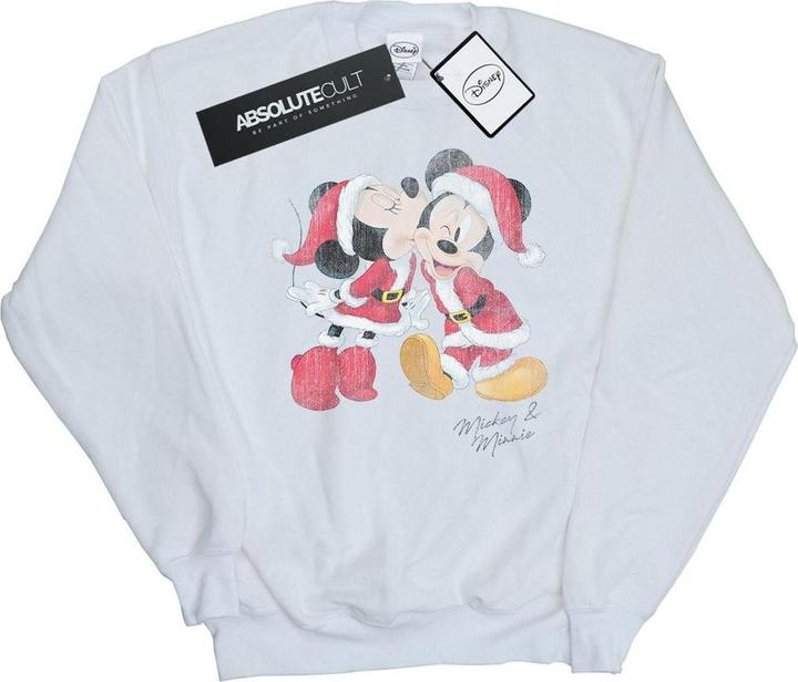 Disney Mickey And Minnie Christmas Kiss Sweatshirt Mädchen