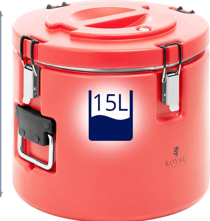 Produktbild Royal Catering Thermobehälter Edelstahl Thermobox Thermoport Warmhaltebehälter Speisen 15 L (15 l)