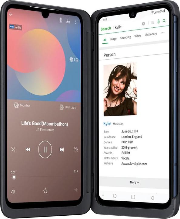 Image du produit LG Double écran G8X (128 Go, Noir, 6.40", Double SIM hybride, 12 Mpx, 4G)