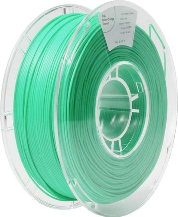 Image du produit Maertz PLA Color Change Thermo Green to Yellow 1.75 mm 1.000 g (PLA, 1.75 mm, 1000 g, Jaune, Vert)