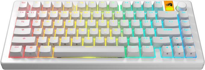 Produktbild Glorious GPBT Backlit Keycaps, ANSI Layout (US), PBT, Dye-Sub - Weiss