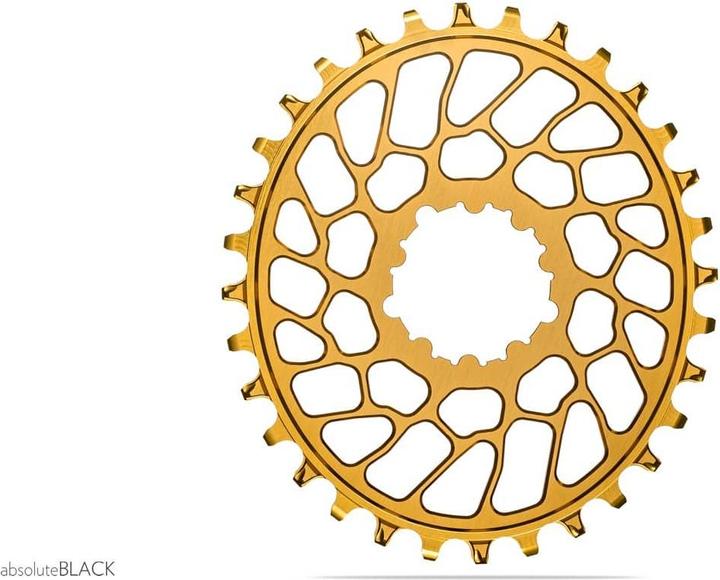 Actual product image AbsoluteBLACK OVAL Sram DM flat (0mm offset) (30)