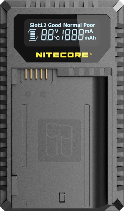 Nitecore Chargeur numérique UNK2 (Chargeur de batterie d'appareil photo)