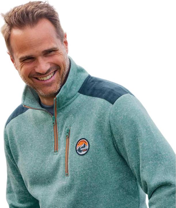 Produktbild Atlas For Men Pullover Kontrastfarbener Reissverschluss (XXL)