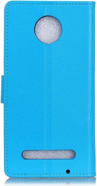 Actual product image MU Classic Litchi Leather Bookcover Series (Motorola Moto Z3 Play)