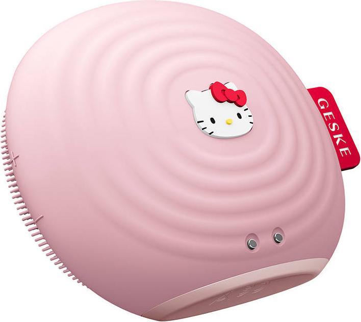 Actual product image Konjac Sponge Szczoteczka soniczna do czyszczenia twarzy 4w1 Geske z Aplikacją (Hello Kitty różowy)
