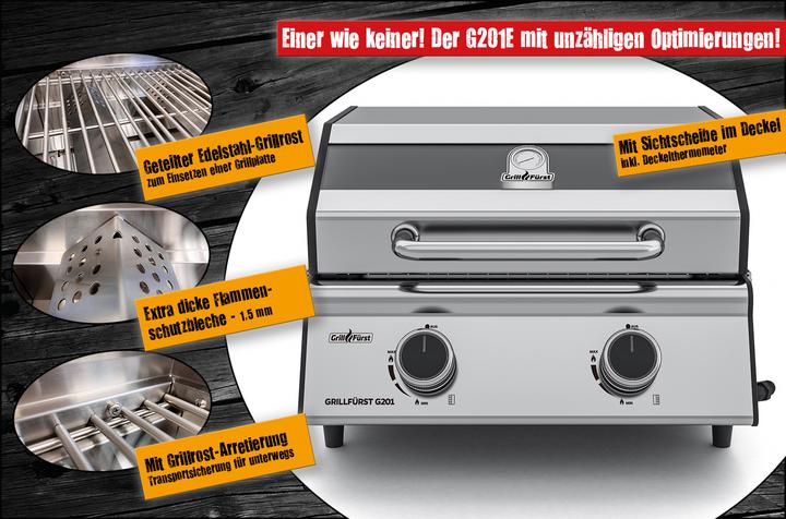 Produktbild Grillfürst G201E Portabel v2 (4.40 kW)