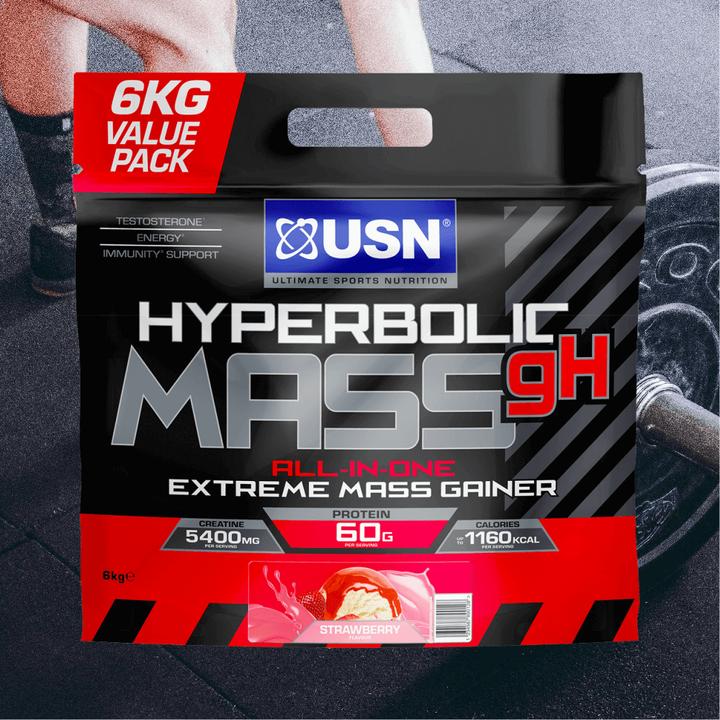 Actual product image USN Hyperbolic Mass bag 6000g (Strawberry, 1 pcs., 6000 g)