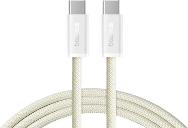 Actual product image Baseus USB-C to USB-C Dynamic 3 Series, 100W, 5A, 2m, white (2 m, USB 3.2 Gen 1, 100 W)