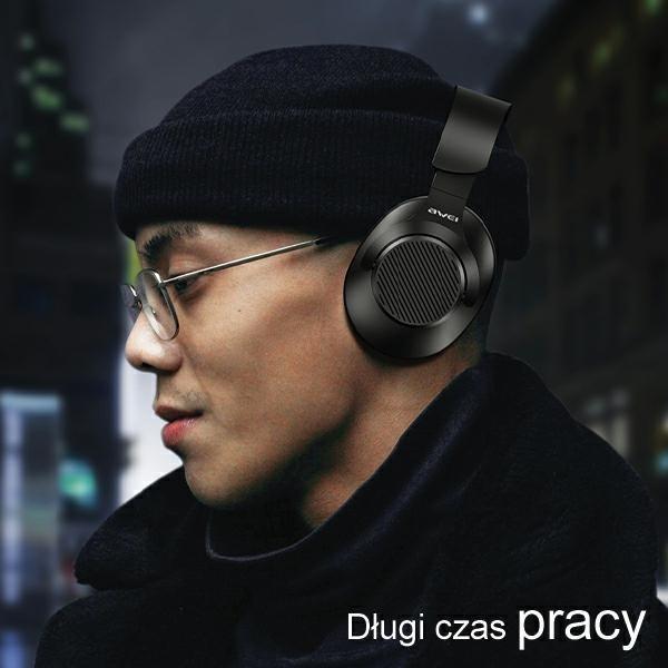 Produktbild Awei słuchawki nauszne A997 Pro ANC Bluetooth czarny/black (ANC, 24 h, Kabellos)