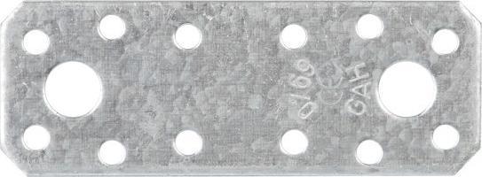 Actual product image Alberts Flat connector 100 x 35 mm, sendzimir galvanised, 1 pc. (Flat connectors, 50 pcs.)