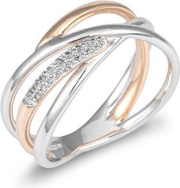 Breuning RING - BRILL. 0,11 Ct. H/si (59, 585/14 K Gold)