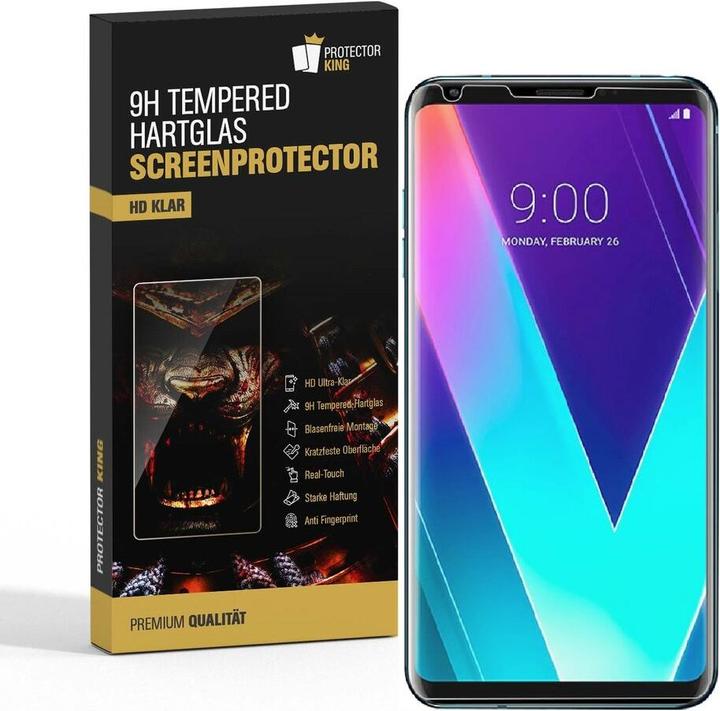 Produktbild Protectorking 3x echtes Tempered 9H Panzerhartglas 3D KLAR (3 Stück, LG V30)