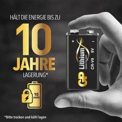 Produktbild GP Batteries GP Batterie Lithium 9V (1 Stk., 9V Block, 800 mAh)