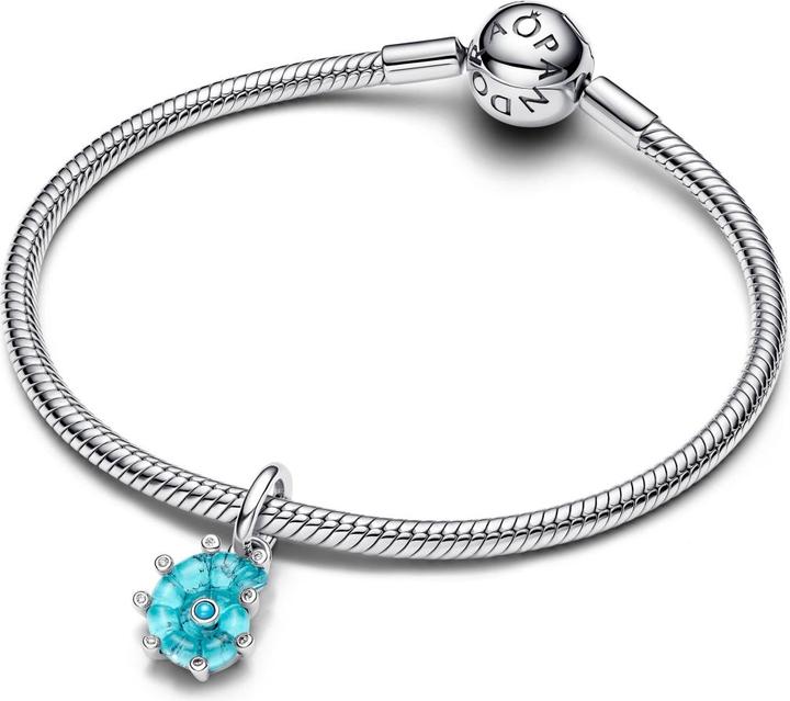 Produktbild Pandora Blauer Meeresschnecken-Anhänger aus Muranoglas (Murano-Glas)