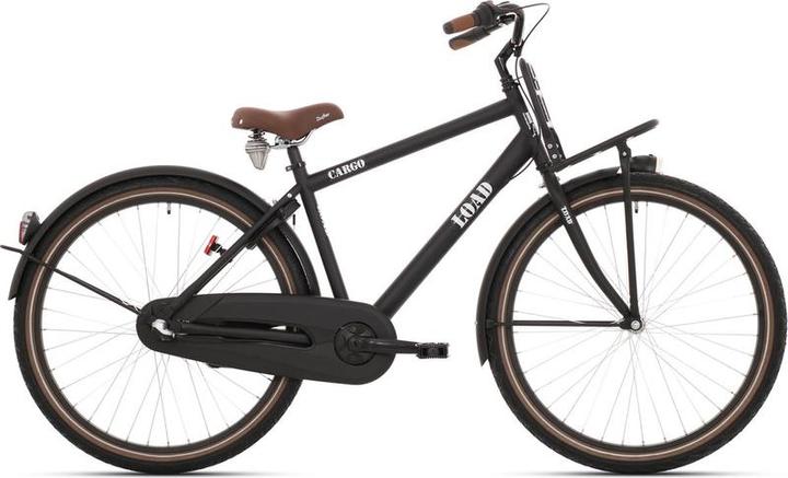 Bikefun Load 24 Boy Bike mit 3 Zahnrädern und Bremsnaben - Matt Black