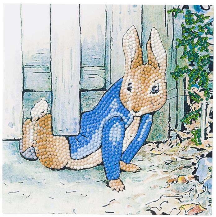 Image du produit Craft Buddy Pierre Lapin sous la clôture, Carte 18x18cm Crystal Art