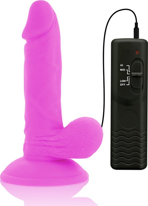 Produktbild Diversia Flexibler Vibrierender Dildo 17 cm - Lila