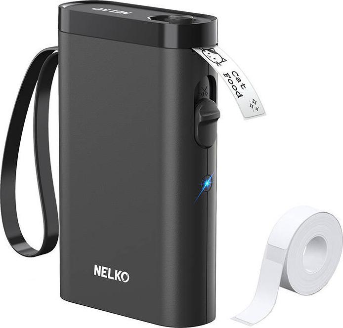 Actual product image Nelko P21 thermal label printer (black) (203 dpi)
